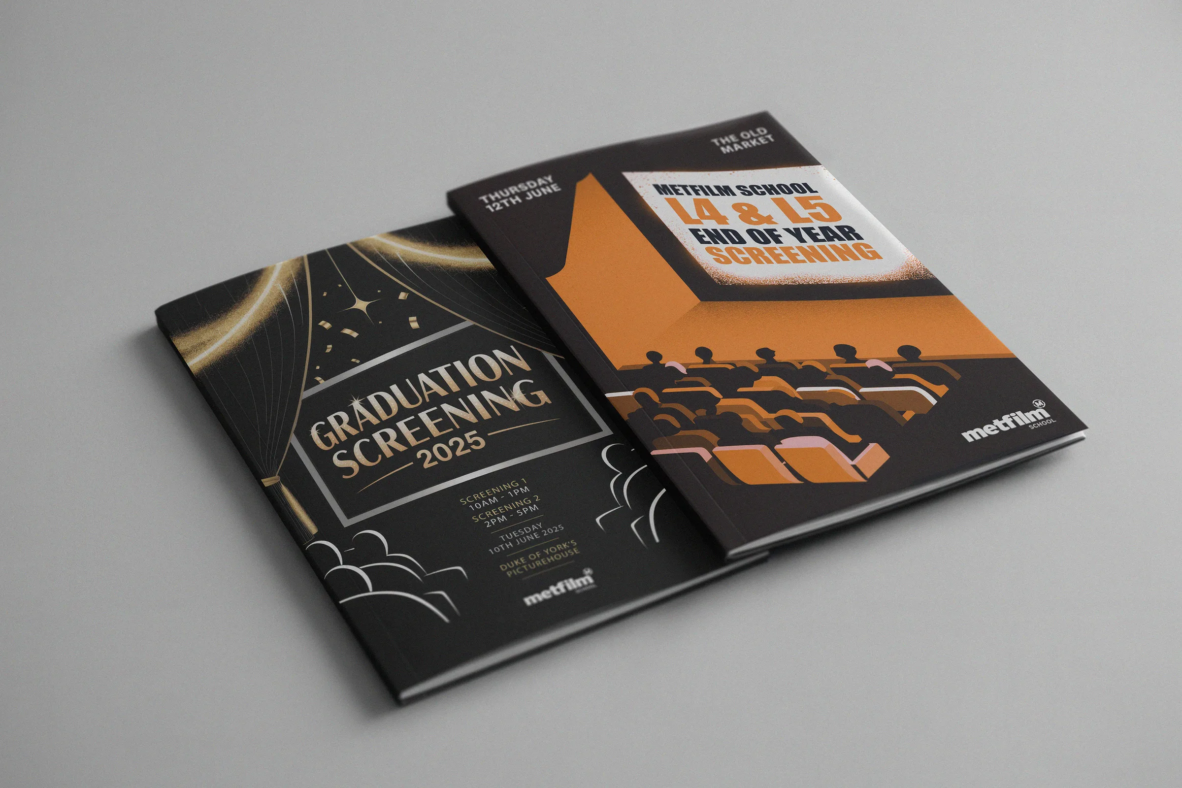 MetFilm screening programmes, both covers