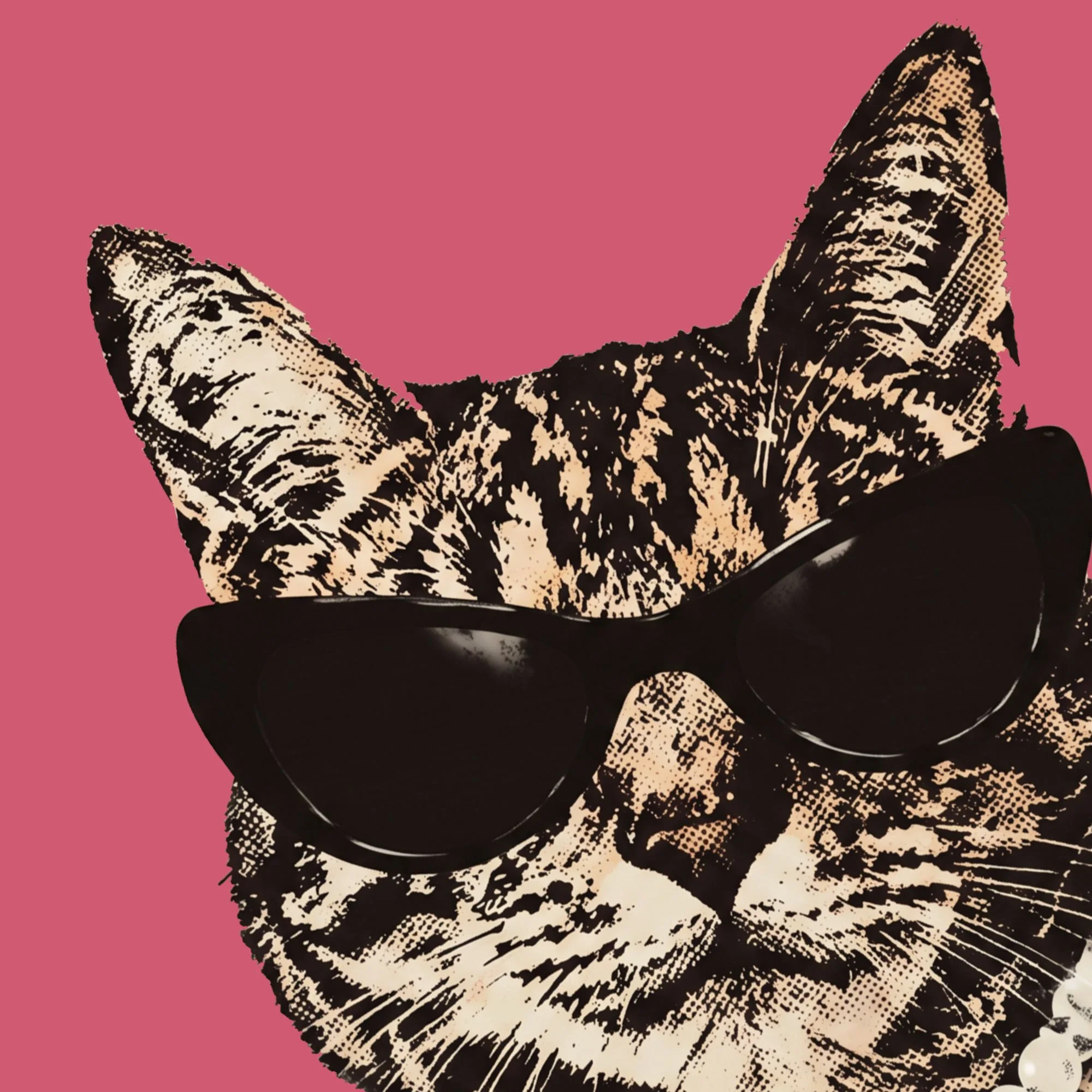 Roger the cat in cat-eye sunglasses